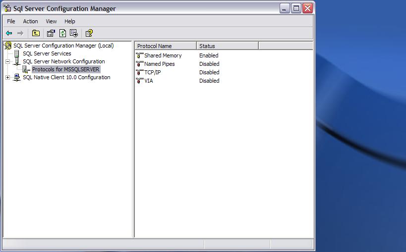 27. Expand the SQL Server Network