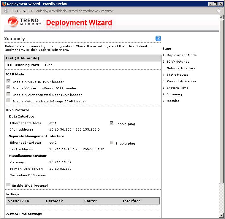 Figure 15 Deployment wizard summary A.1.1 Connecting the FluidFS Appliance to the Virus Scan Service Now that the IWSVA scan engine is up and running, you can set up FluidFS to connect to the scan engine through the ICAP interface.