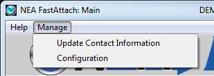 Manage Access to Update Contact Information and FastAttach configuration