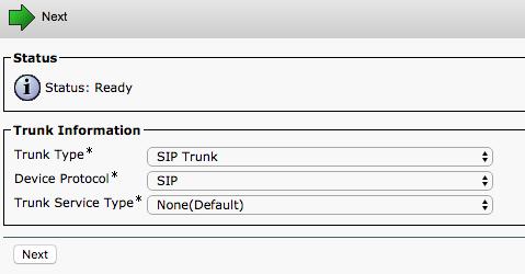 Unified CM Configuration SIP Trunk Create a new SIP Trunk Name the trunk IPv4 or FQDN of HMN Port 5060 only supported Max 16 IP addresses