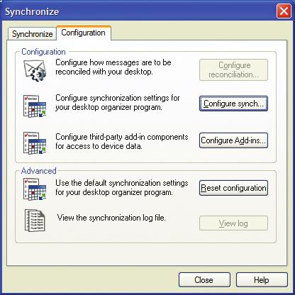 When you have finished setting up the configuration settings click Synchronize Now Note: To learn more about synchronizing data, backing
