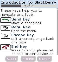 Set Up Your BlackBerry Pearl Setup Wizard Setup Wizard Typing