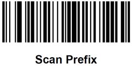 Prefix & Suffix Prefix & Suffix values can be set using the bar codes below. You can append a prefix and/or one or two suffixes to scan data output.