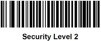 Security Level: The scanner offers four levels of decode security for delta bar codes, which include the Code 128 family, UPC/EAN/JAN and Code 93.