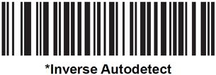 Decode Data Matrix Mirror Images: Scan one of the following bar codes to select an option for decoding mirror image Data Matrix bar