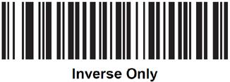 Aztec Inverse Enable/Disable: Scan one of the following bar codes to select the Aztec Inverse setting: Regular
