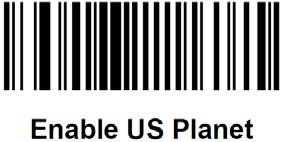 Postal Codes US Postal Code Options: US Postnet Enable/Disable: Scan one of the following bar codes to enable/disable US Postnet.