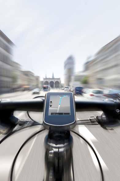 Navigation IN-APP PURCHASE The ideal complement for touring cyclists and urban explorers is the user-friendly navigation function Easy Navi.