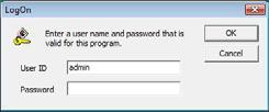 4.2 Log on Input User ID and Password, then press [OK].