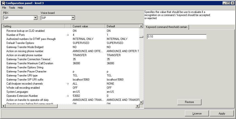 7.2. Configure Number of Ports Supported In the Configuration Panel, set the Number of Ports field to the desired value.
