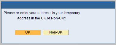 How to update your temporary address UK You will be requested to check and (update if necessary) once you receive your first login details. Temporary address must be no longer than 3 months. 1.