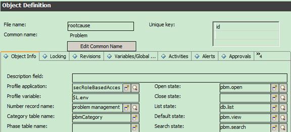 Best practices for tailoring Service Manager Codeless module The settings are stored in the secarea, secrights, and secrole tables.