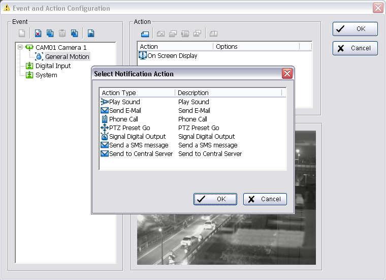 4.1.12 System Event - Disk Space Exhausted This function alarms you when disk space is