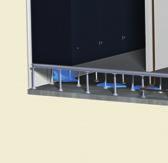 two sensors Optional pressure control (PTM) Precisely designed for standard raised floor