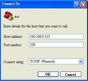12.4 Key in the converter IP and socket port number Enter the converter s IP address (e.g. 192.168.0.