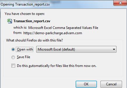 icon > Click Download to export report > Click