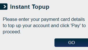 enter a valid credit card > Click