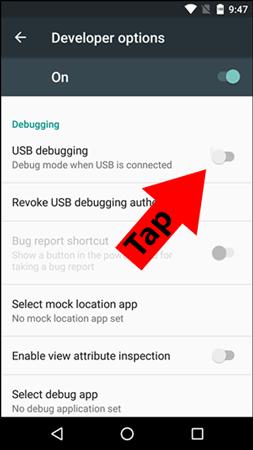Enable Debugging Now that you are a developer, we can enable USB Debugging. This is required in order to let you move files between your Android and PC using Droid Transfer. 1.