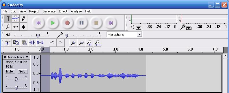 » Step 4 [Deleting Audio] You can use the Selection Tool to edit a specific part of an audio track.