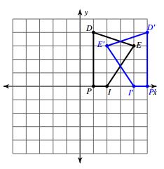 (a) Line Reflection (b) Dilation (c) Rotation (d) Translation 2) Which of the following transformations DOES NOT preserve orientation?