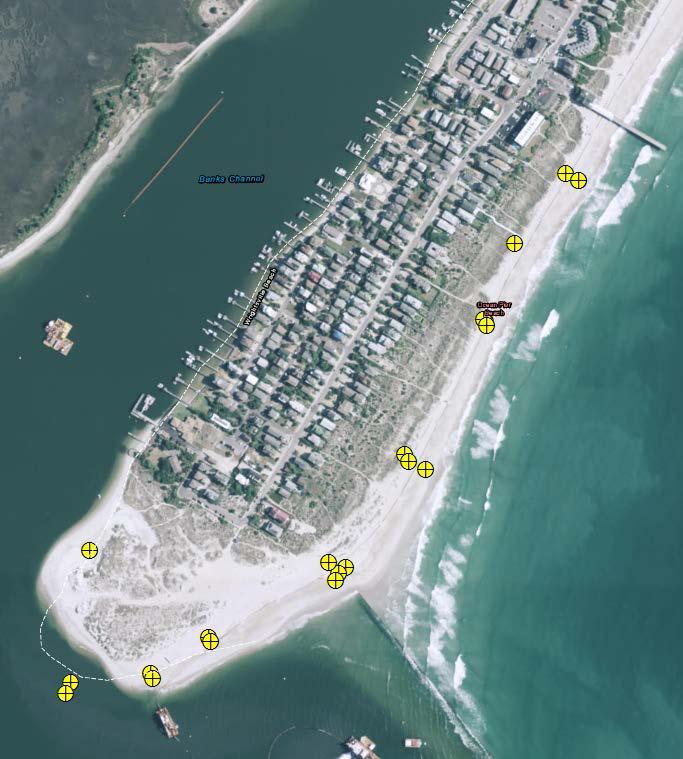 Wrightsville Beach Flight McKim & Creed placed 14 survey targets on the beach 22 Blind check shots were collected randomly 2 Flights were flown with the Solo / R10C