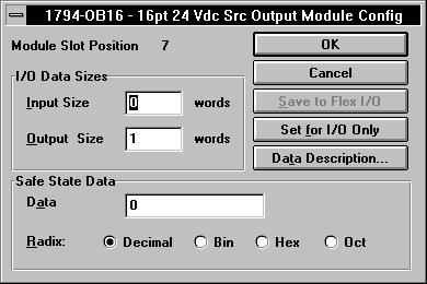 Configuring Your DeviceNet Adapter Offline 3 13 The eighth module (slot 7) in the example is a 1794-OB16 output module.