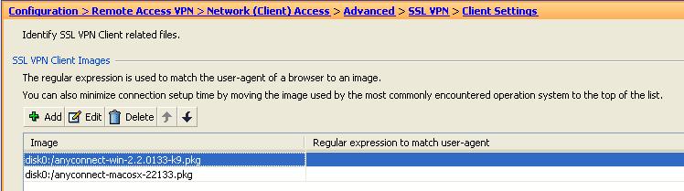 Prior to enabling Client/Network access on an interface, you must first define an SSL VPN Client image. 1.