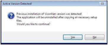ViconNet Ver. 8 Software Installation and Upgrade Guide 5 2. The ViconNet software selection screen displays. Click the ViconNet Version 8.X Software link.