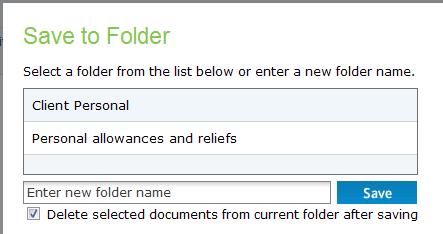 Documents and folders History Using the working folder Saving documents to previously saved folders Using the working folder to gather section/s of documents as opposed to