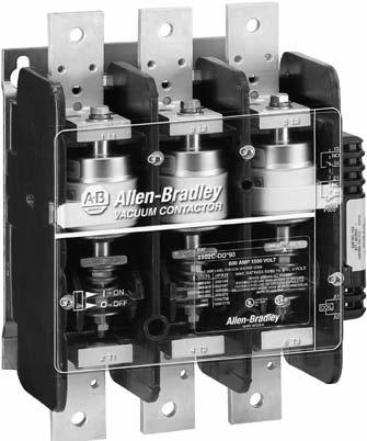 Bulletin 0C Non-Reversing Vacuum Contactors Overview/Catalog Number Explanation/Product Selection 0 Bulletin 0C 00V C maximum Current ratings: 00, 00, and 00 Visual ON/OFF indicator Line and load