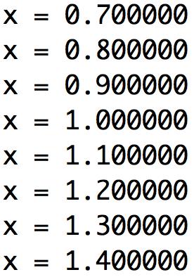 the loop terminating condition tests for exact equality of two floating point numbers float x = 0.1; many computers will make this test fail while (x!= 1.