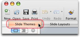 There are 50 built-in slide themes that you can apply to a presentation. 1. In the Elements Gallery, click the Slide Themes tab. 2. Rest the pointer over any slide theme.