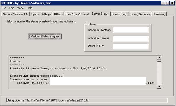 Server (RYC-VAULTa) Administratin Task Details Check Autdesk Netwrk License Status The Autdesk FlexLM licensing service runs in the backgrund n each file server and autmatically manages available