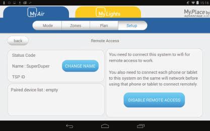 Enable/Disable Remote Access Remote access is enabled by default; These instructions show how to enable/disable remote access. HINT: Disabling remote access also clears all paired smartphones/tablets.