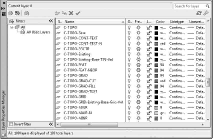 24 Harnessing AutoCAD Civil 3D 2011 OBJECT LAYERS The Edit Drawing Settings Object Layers panel defines object type base layer names with an optional modifier (prefix or suffix).