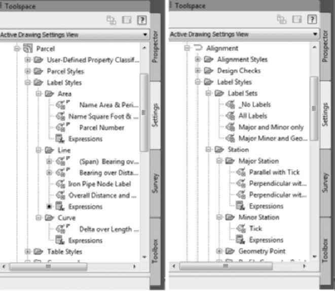 Chapter 1 The Beginning 35 FIGURE 1.34 Label styles use the same dialog boxes.