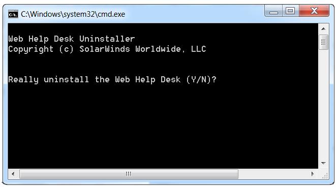 Uninstalling Help Desk Manager To uninstall the application on a Windows Server system: 1. Quit all running programs. 2.