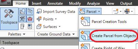 In the Status Bar, set the Annotation Scale to 1:1000, as shown in Figure 2 10. Figure 2 10 3. Create a parcel from existing objects in Model Space.
