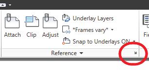 AutoCAD Civil 3D als 3. In the Insert tab > Reference panel, click the arrow to the right, as shown on the left in Figure 2 25, to start the Manage Xrefs command.