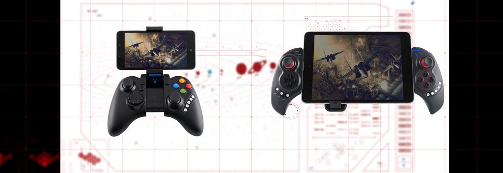 VOLCANO FLARE GAMEPAD FOR SMARTPHONES - Bluetooth 3.0 - convenient grip - buttons with a nice feel - multimedia buttons - perfect for 4.