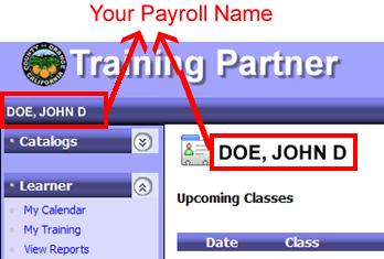 This change will not, however, affect your original User Name that you use to sign on to Training Partner.