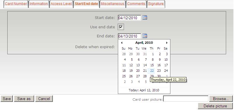 This expiration may take up to one minute to register in the system. 17. Check the Delete when expired option (if applicable).