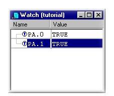 Add/Delete from Trace List Select the Add/Delete from Trace List item and a blue T will be displayed in front of PA.0.