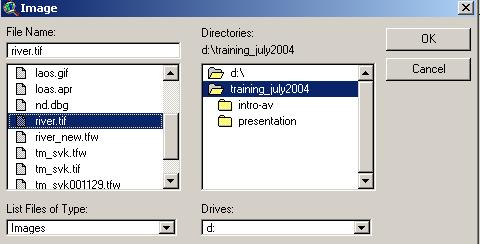 Dialog will appear, Select the map that