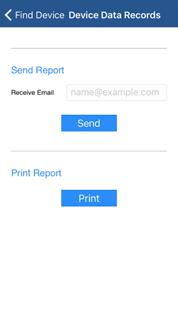 Enter the email account on the ios device and click send. From here, the report start/end time/graph scaling can be userdefined.