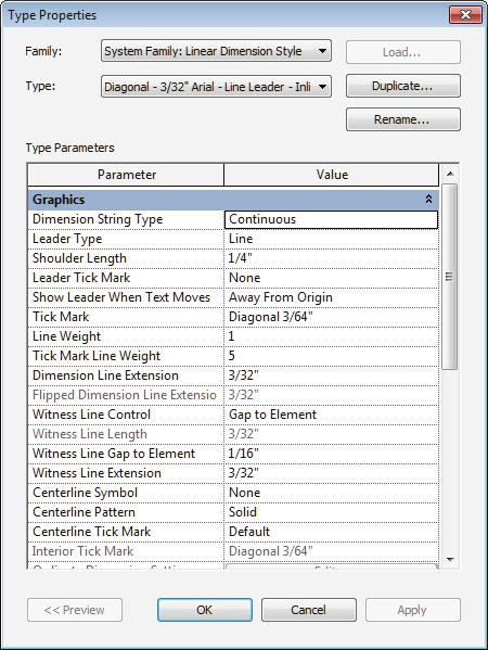 Autodesk Revit 2013 BIM Management: Template and Family Creation Values for parameters (such as text size, witness line extension, etc.) are the actual plot size for these elements.