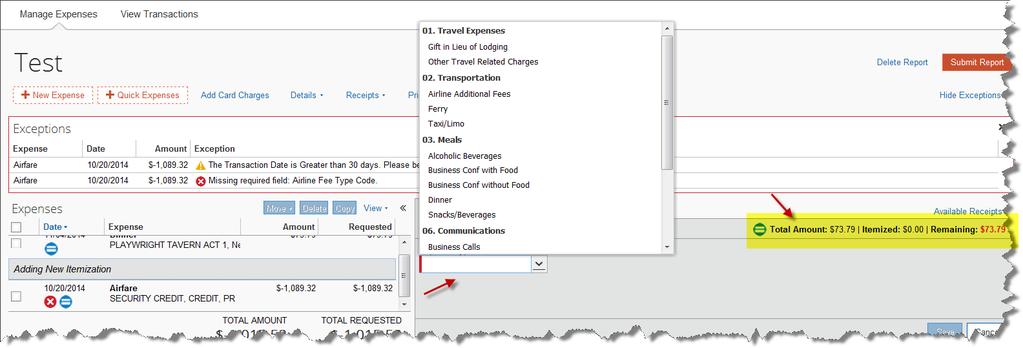 You can create an expense for the full amount and then itemize the expense, creating two itemizations: one for the amount spent on the copies (perhaps using the expense type for duplicating) and one