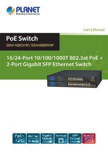 The descriptions of these models are shown below: GSW-1820VHP GSW-2620VHP 16-Port