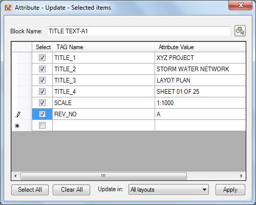 Update single or multiple attribute values in All/Selected layouts/model. User can choose selected Attribute to be changed from the list. Video: Update Attributes- group by selection http://www.