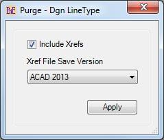 Purge all DGN linetypes which comes from Microstation DGN files.
